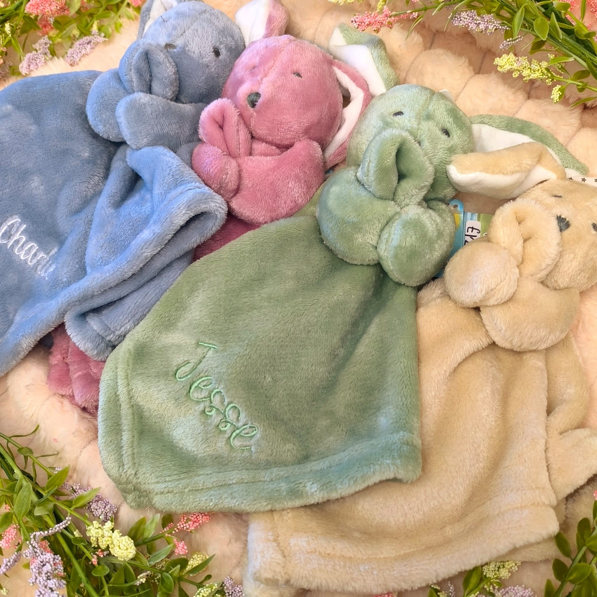 Personalised Bunny Comforter - Baby Comfort Blanket