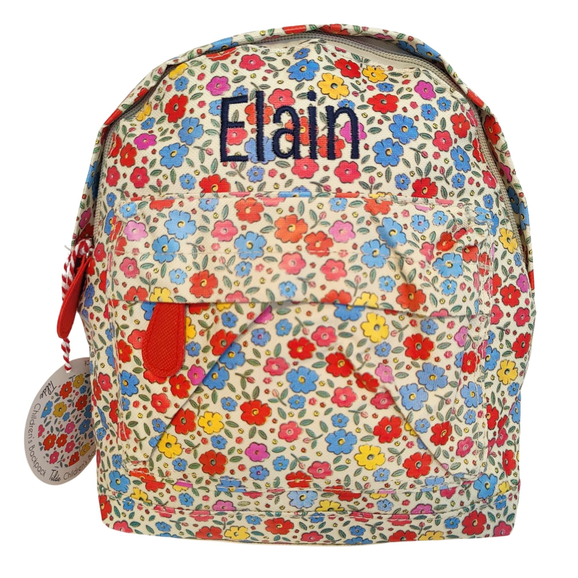 Personalised Girls Floral Backpack for Children