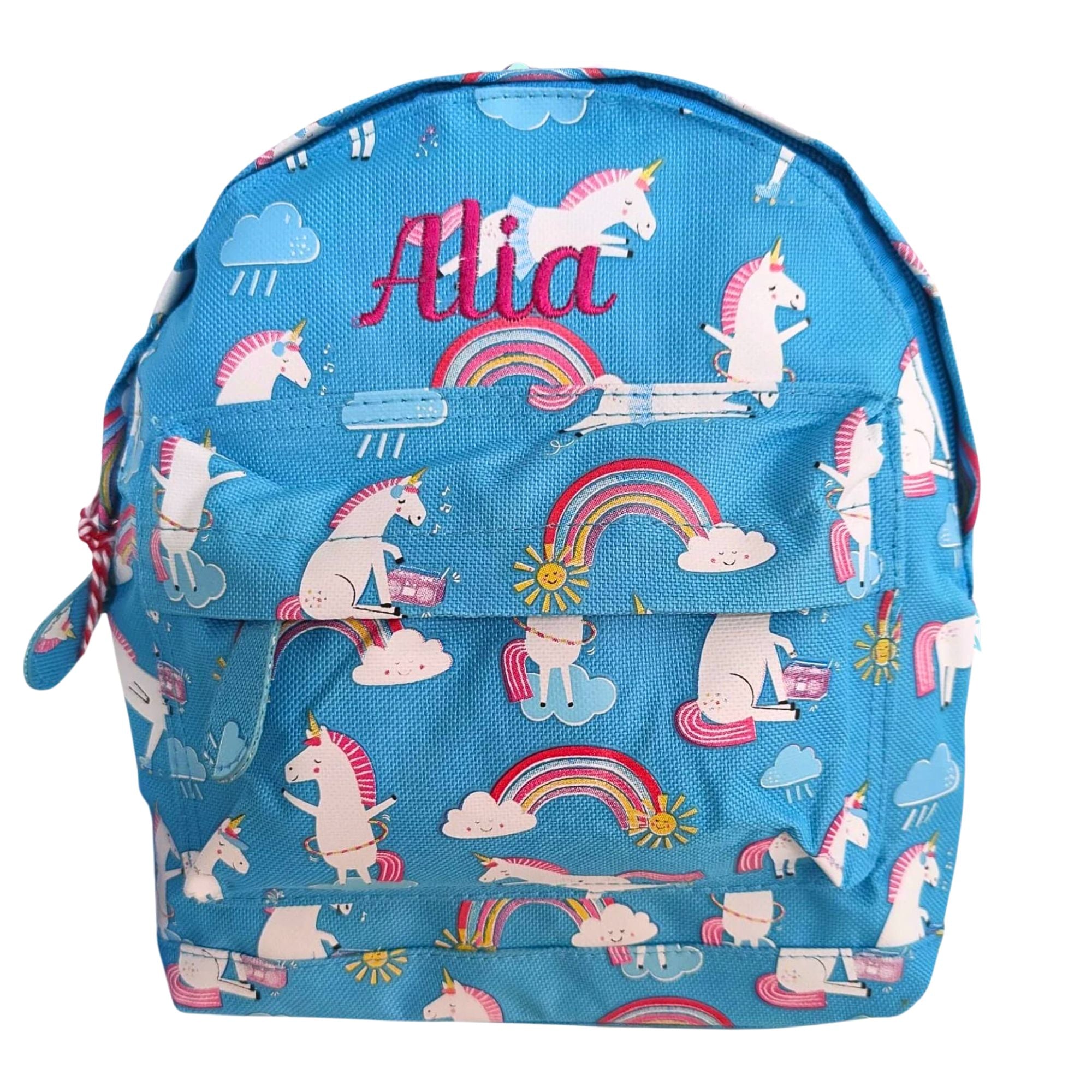 Girls Personalised Unicorn Backpack for Toddlers