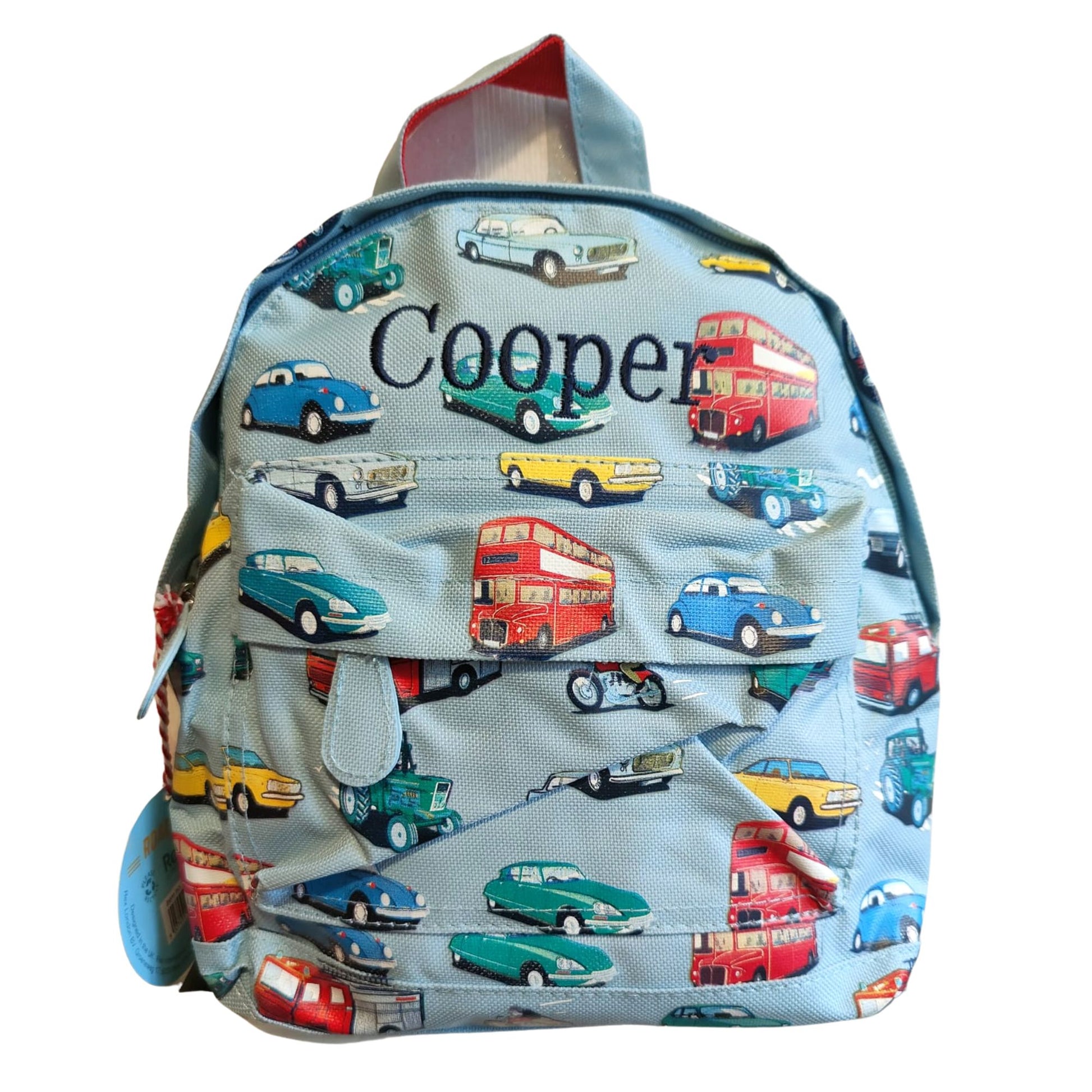 Personalised Mini Backpack for Boys - Vintage Transport