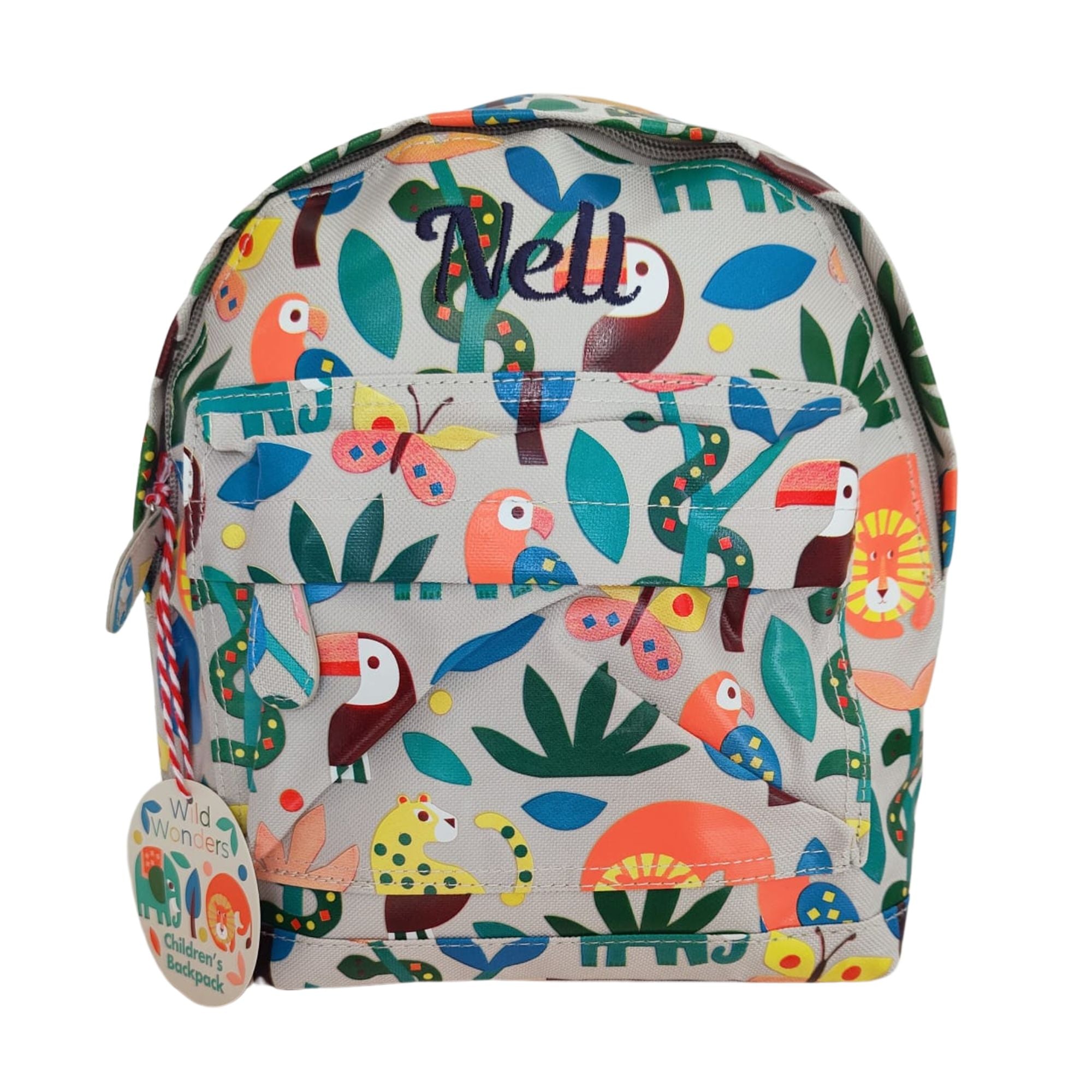 Wild Wonders Colourful Personalised Backpack for Children