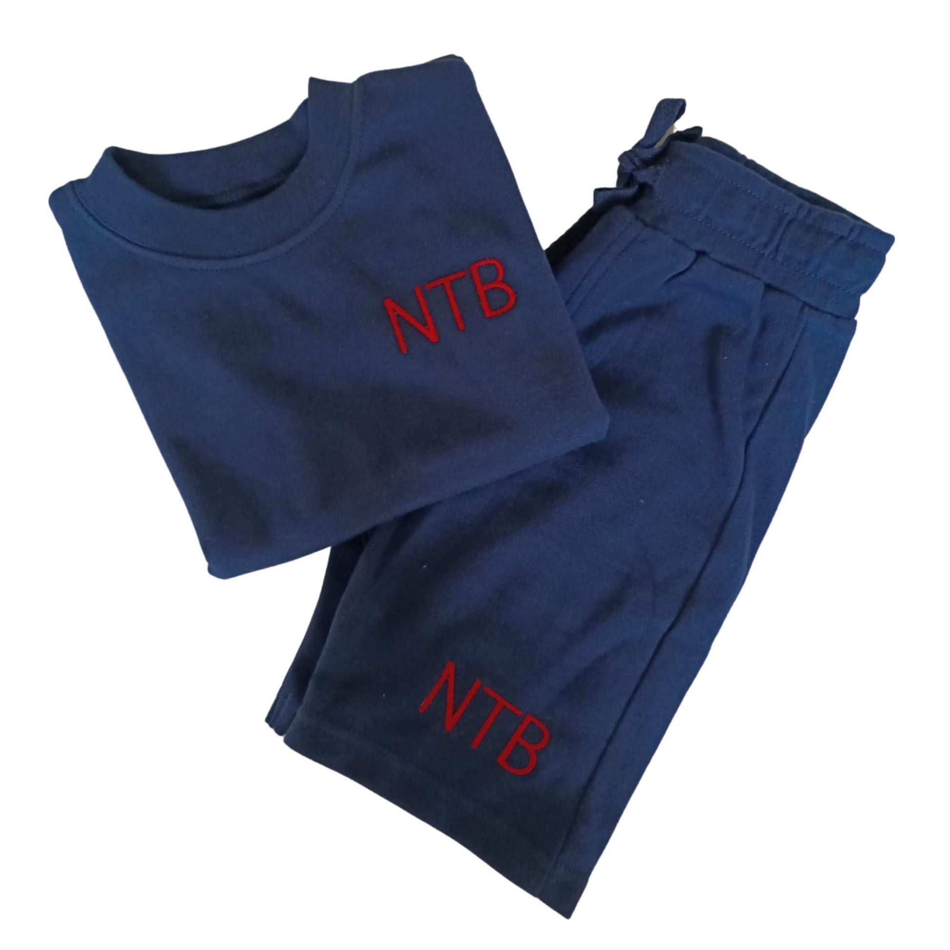 Personalised Kids Short Sets - Embroidered Initials
