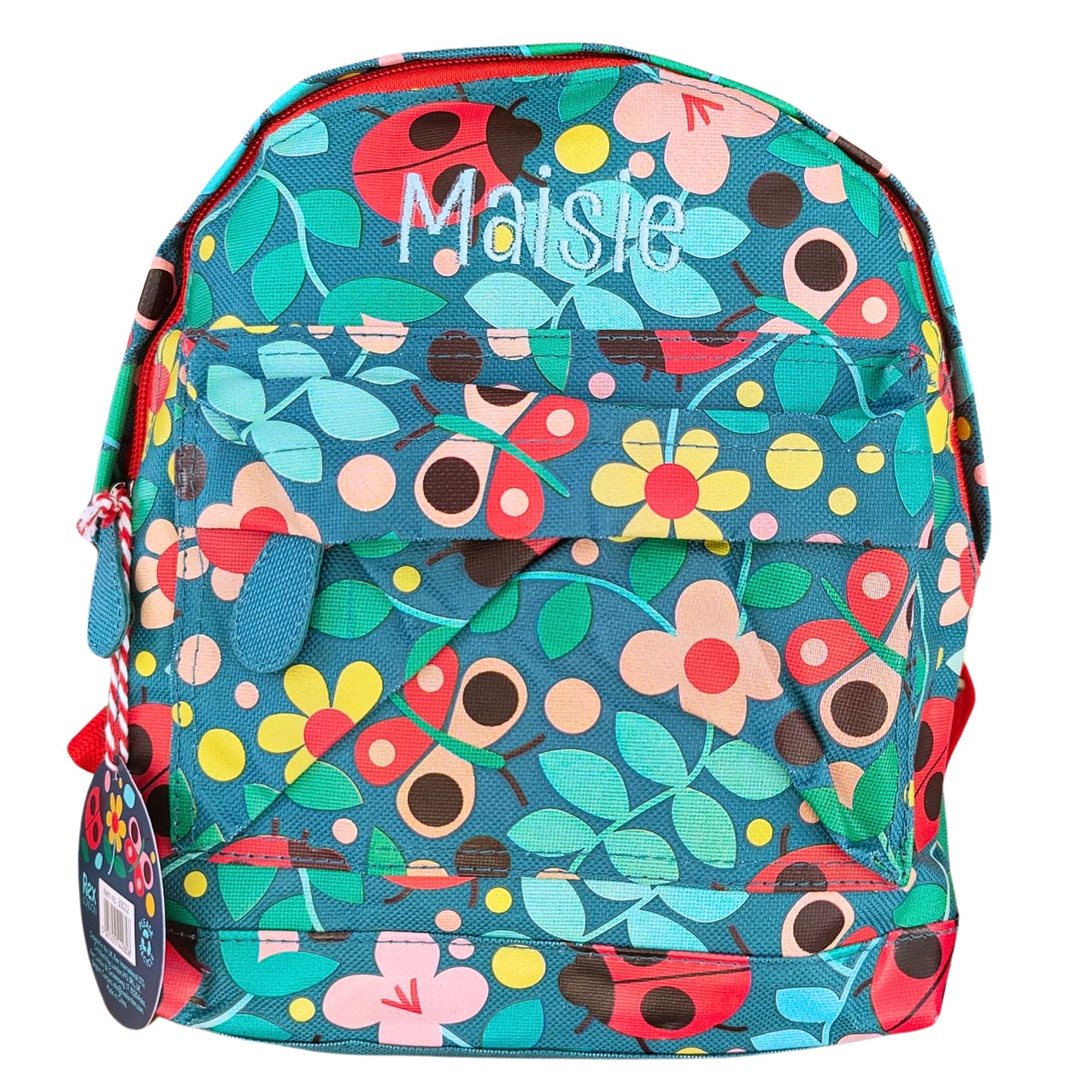 Embroidered Mini Children's Backpack - Ladybirds