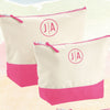 Personalised Canvas Wash Bag with Initials for Women