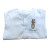 Peter Rabbit Sleepsuit for Baby with Embroidered Name & Design