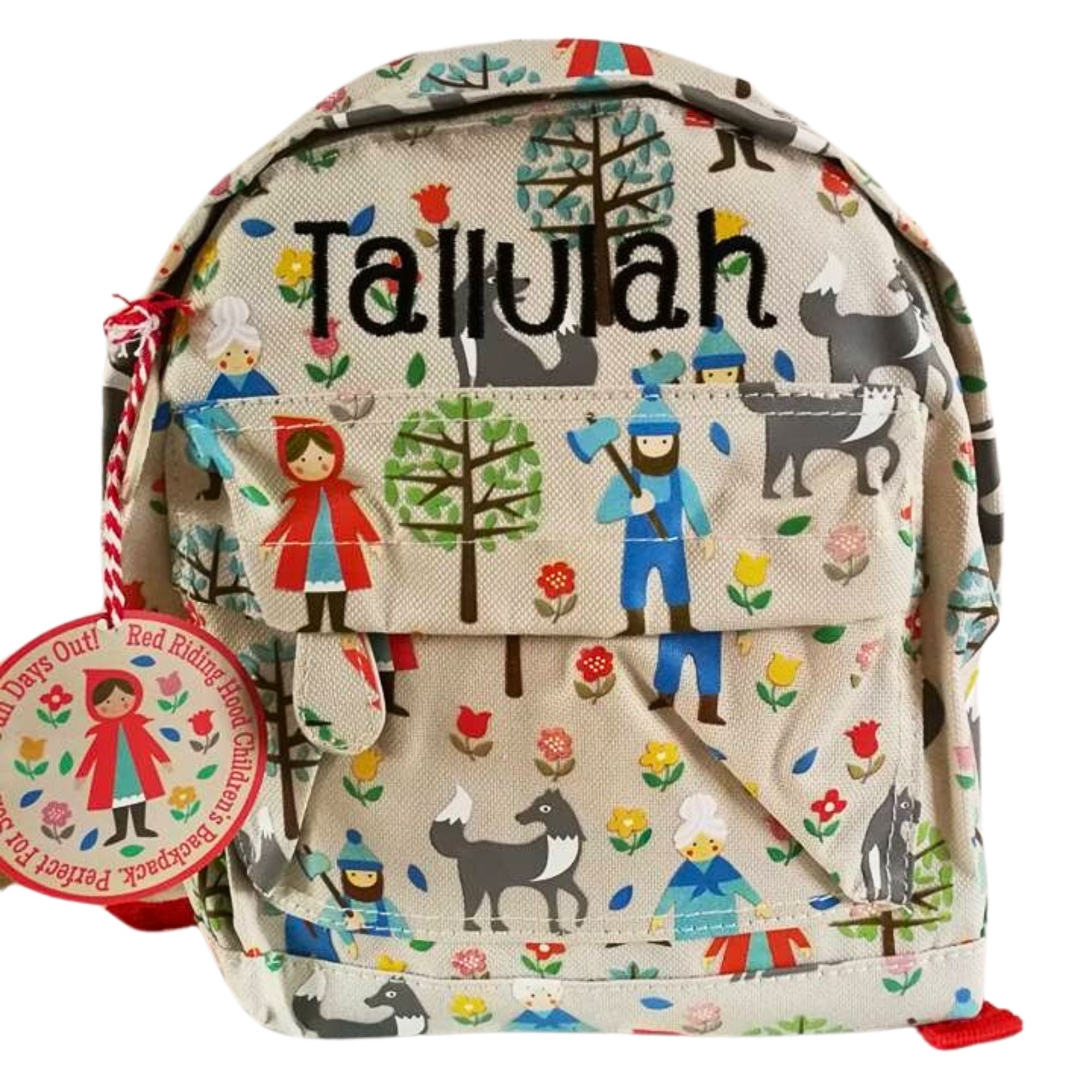 Personalised Red Riding Hood Backpack for Girls