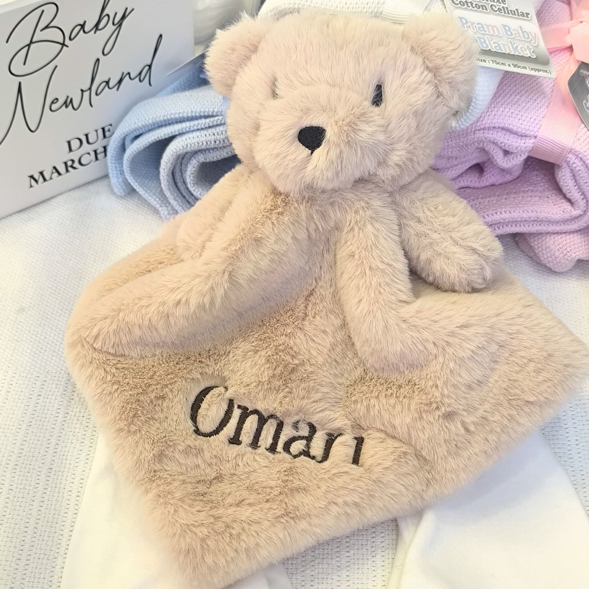 Personalised Bear Comforter for Baby