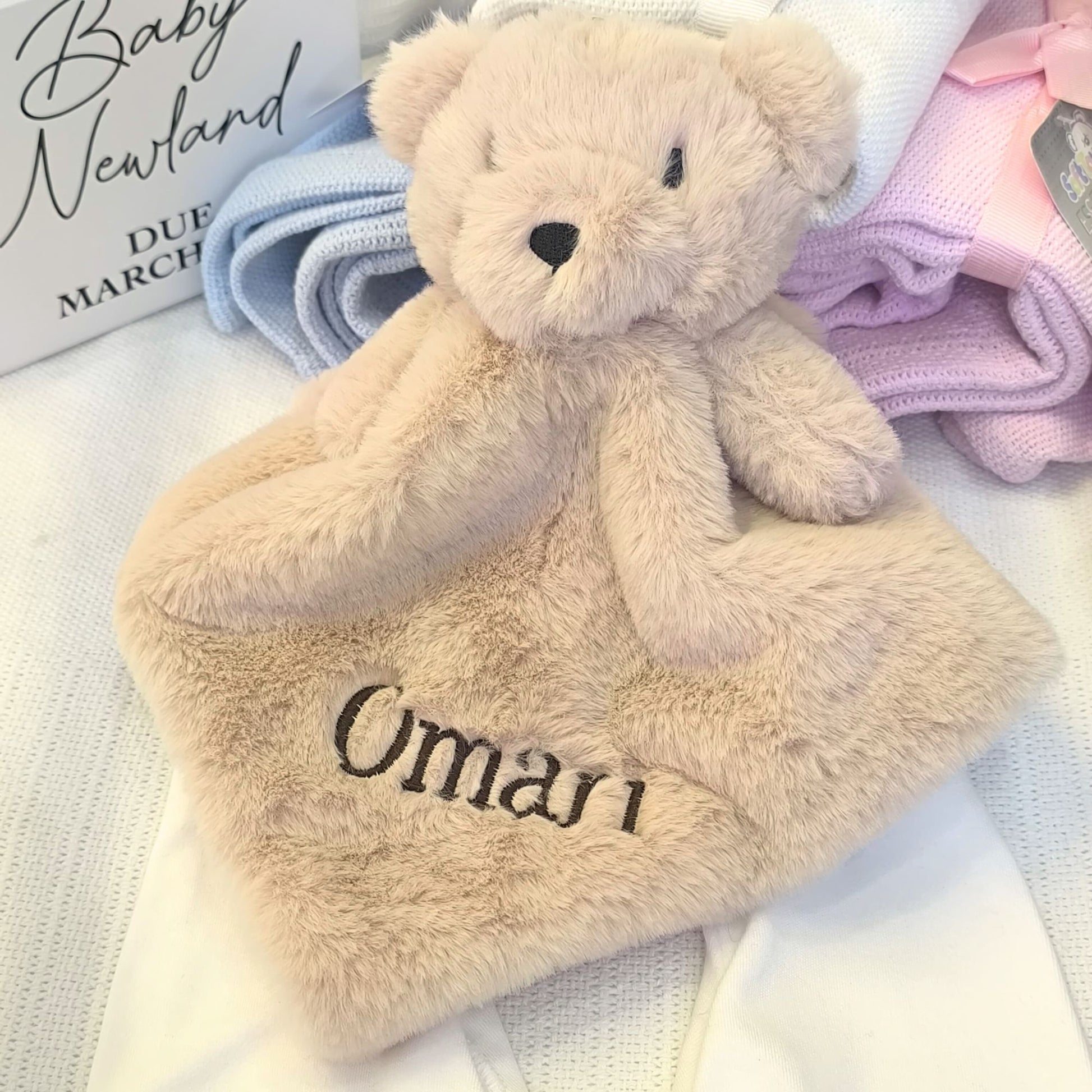Personalised Bear Comforter for Baby
