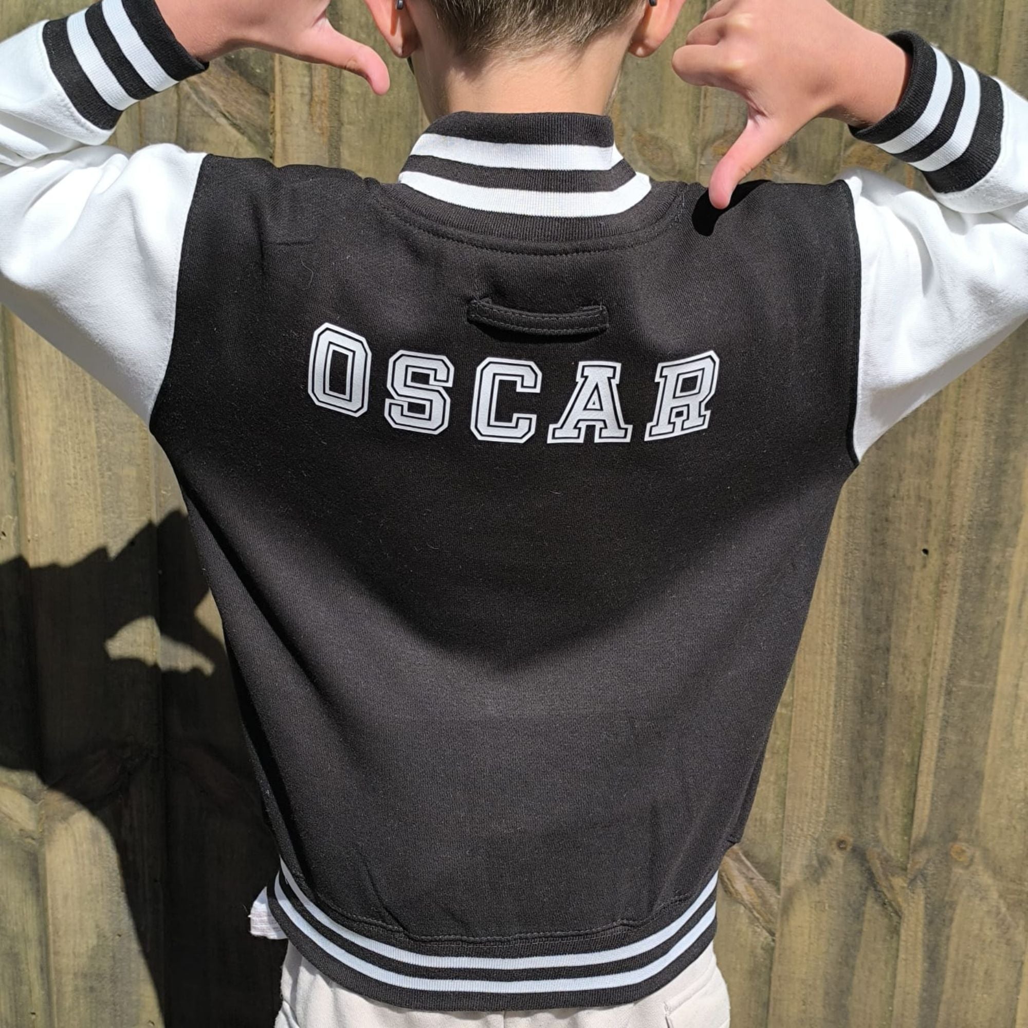 Personalised Kids Varsity Jacket - Letterman Style