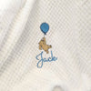Personalised Winnie the Pooh Blanket with Balloon and Embroidered Name