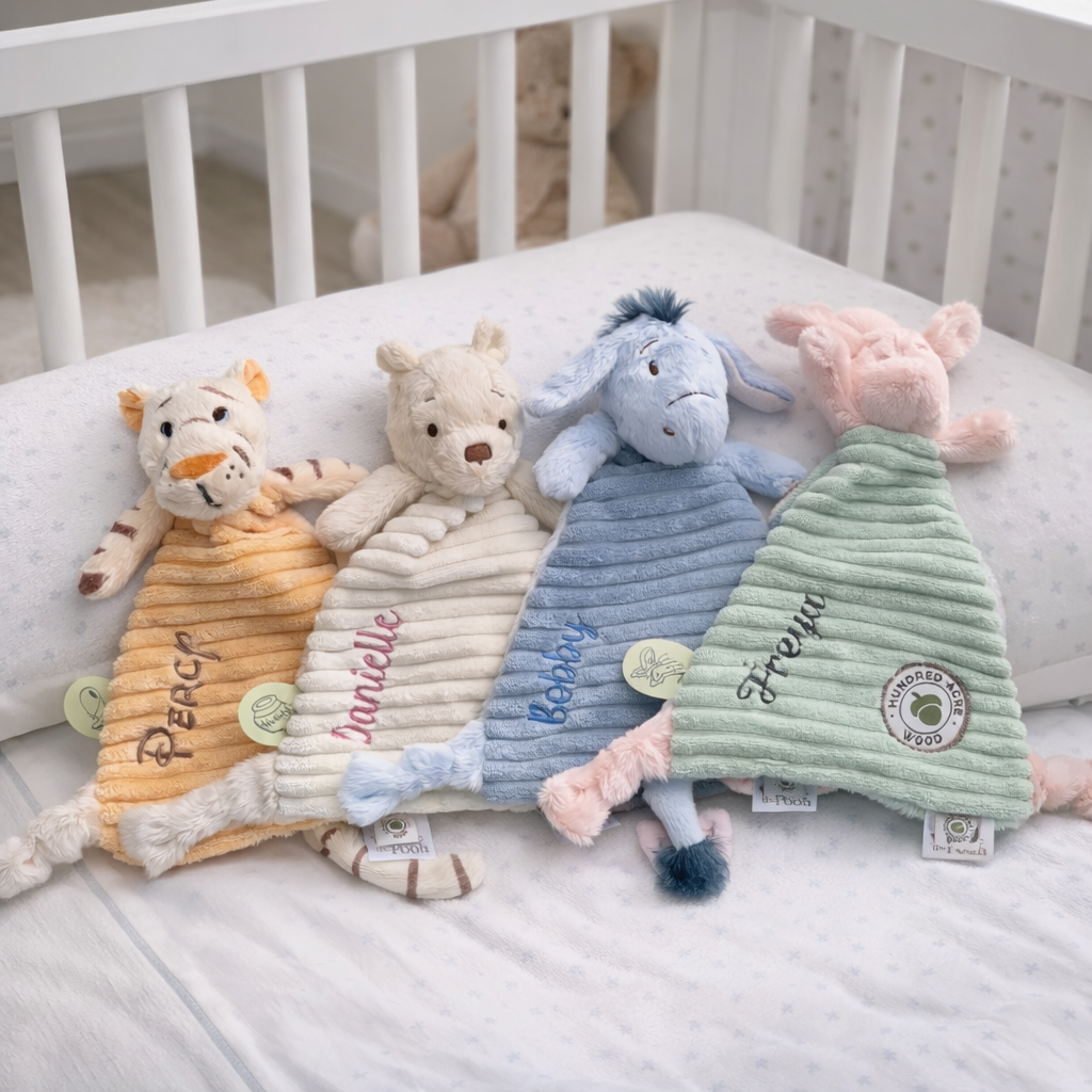 Personalised Winnie the Pooh Comforter for Baby