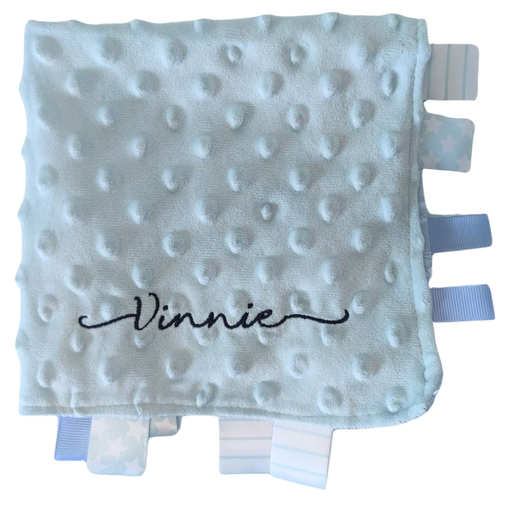Personalised Baby Comforter for Girls and Boys with Ribbons