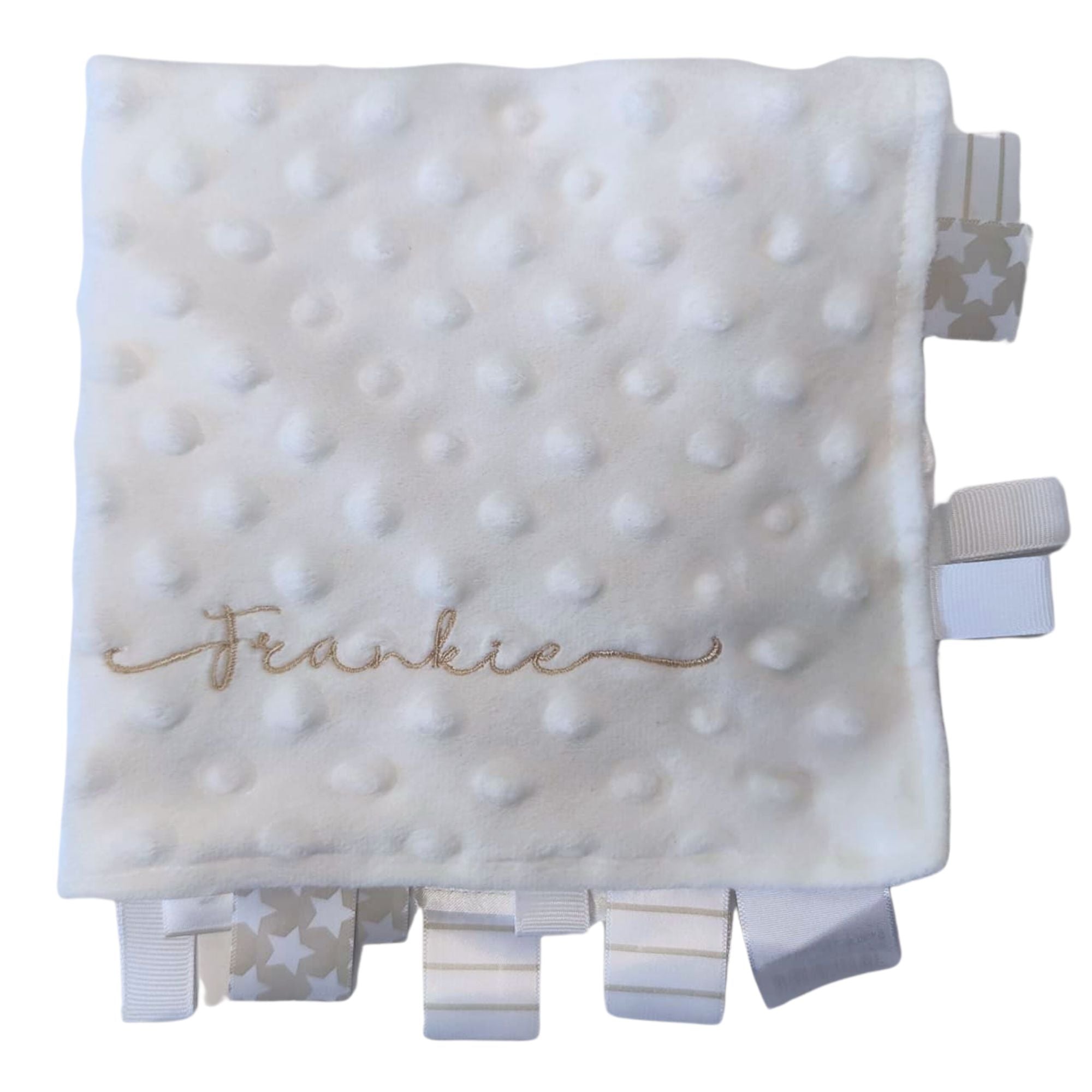 Personalised Baby Comforter for Girls and Boys with Ribbons