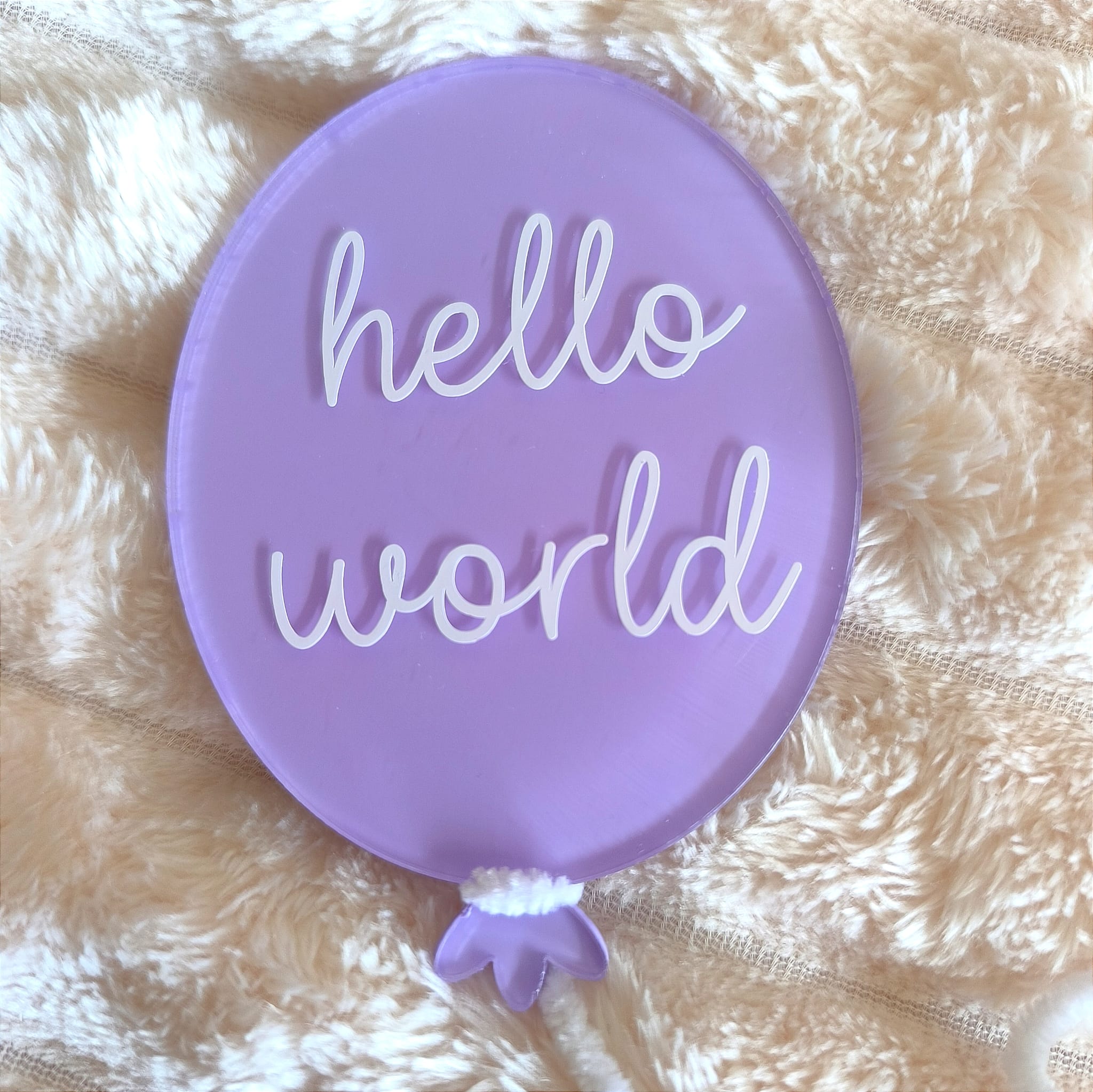 Personalised Baby Announcement Balloon / Baby Milestone