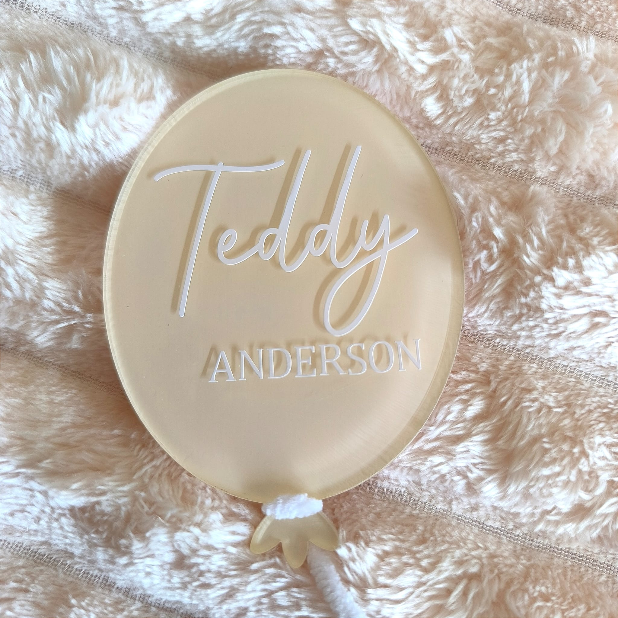 Personalised Baby Announcement Balloon / Baby Milestone