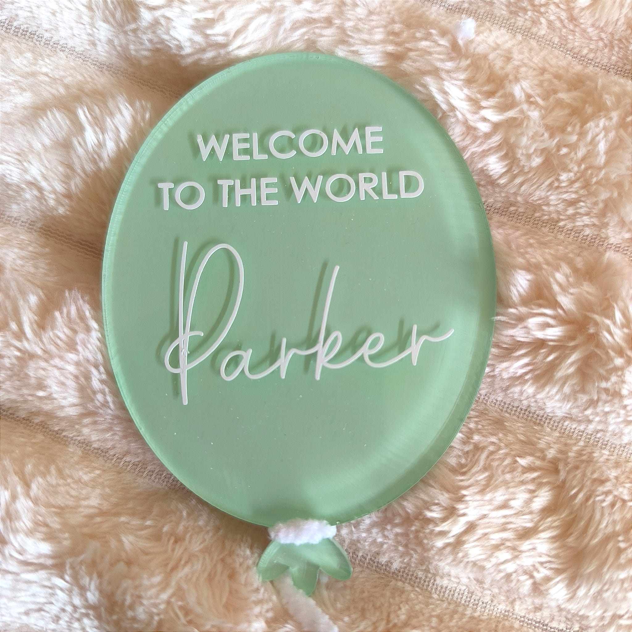 Personalised Baby Announcement Balloon / Baby Milestone