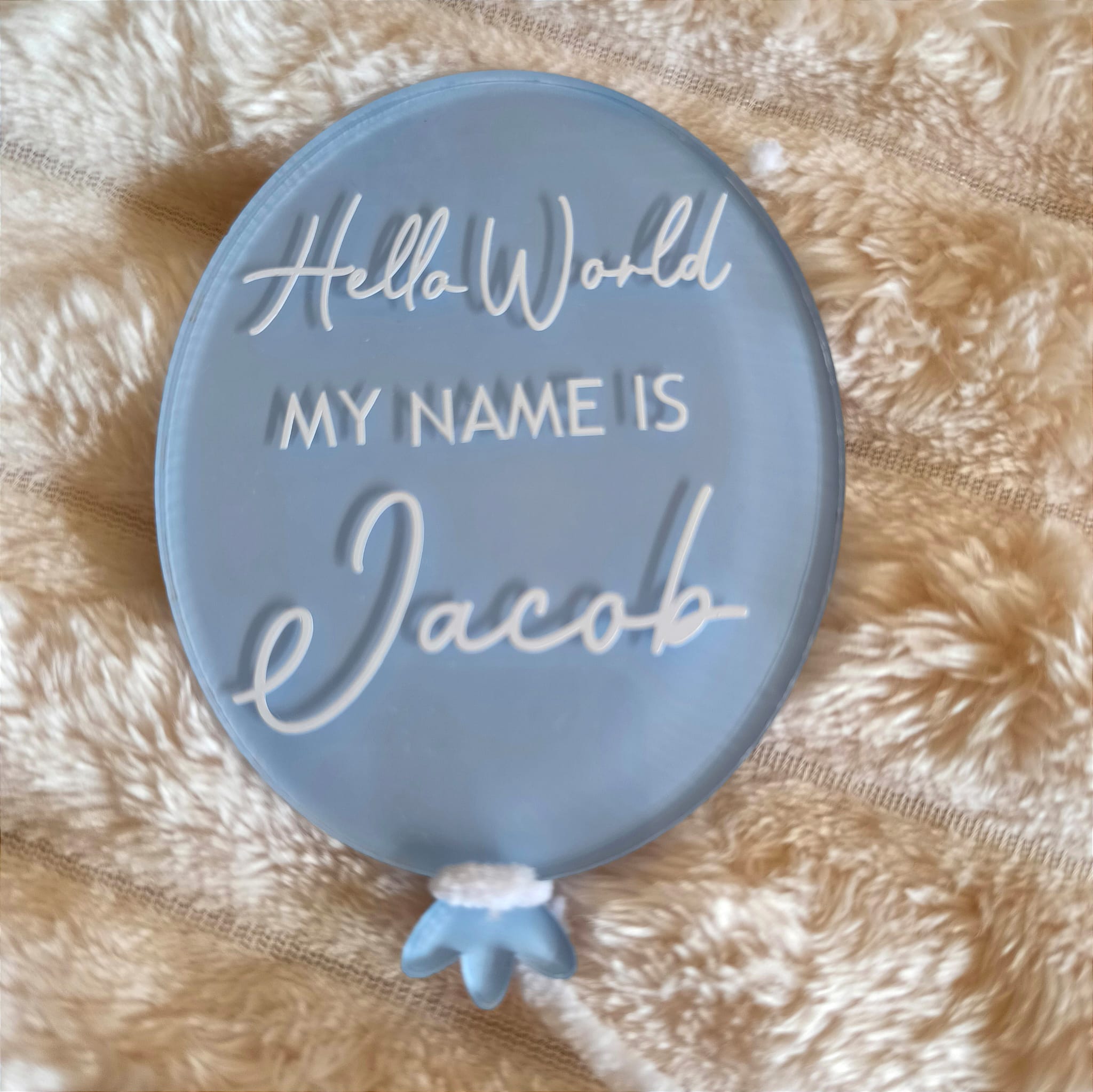 Personalised Baby Announcement Balloon / Baby Milestone