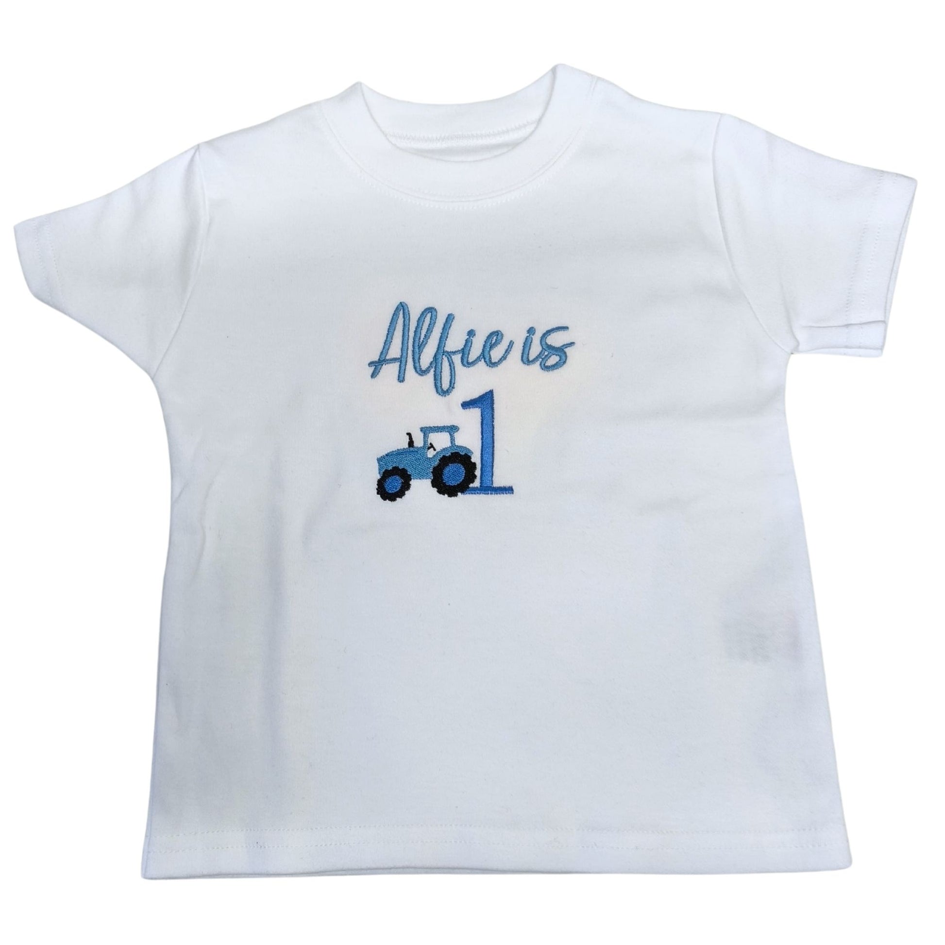 Personalised Boys Tractor Birthday T-Shirt