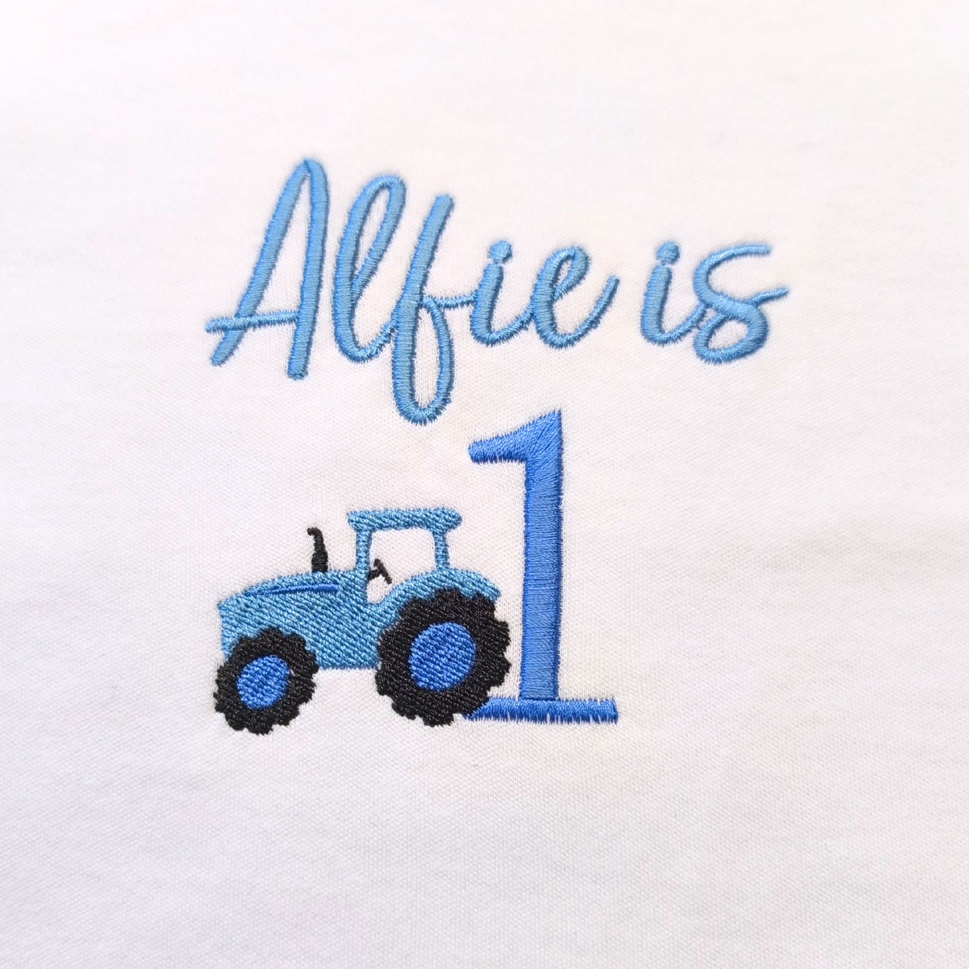 Personalised Boys Tractor Birthday T-Shirt