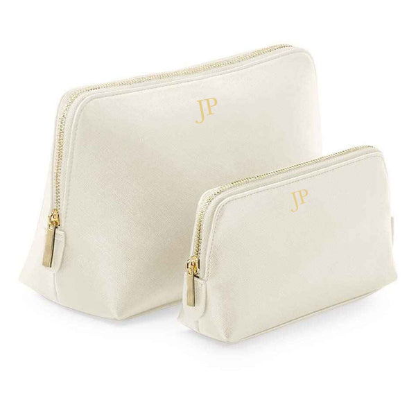 Personalised PU Leather Make Up Bag With Initials or Name