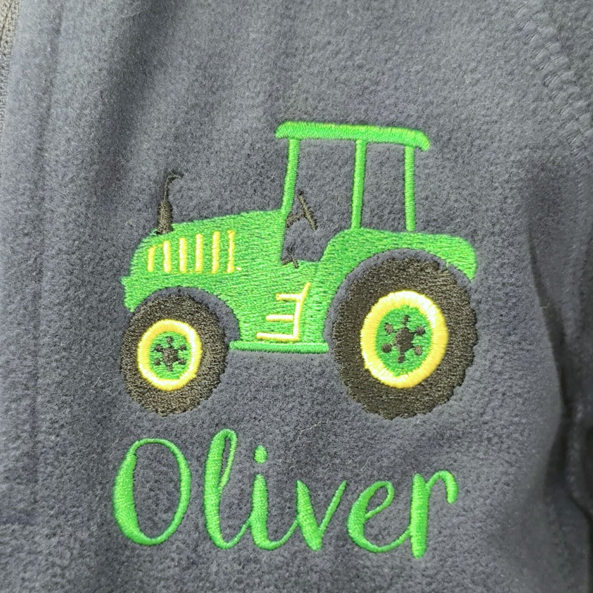 Personalised Boys Tractor Fleece