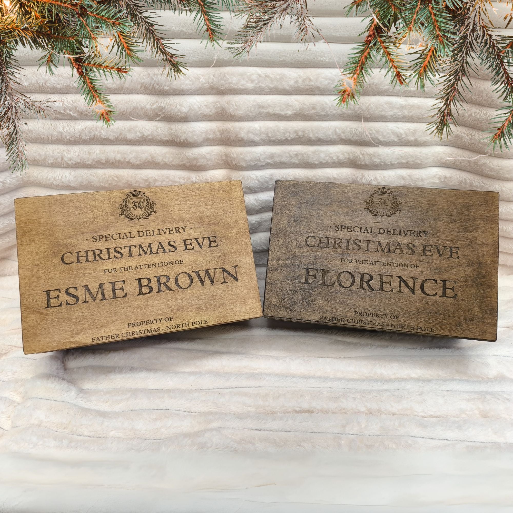 Personalised Wooden Christmas Eve Box