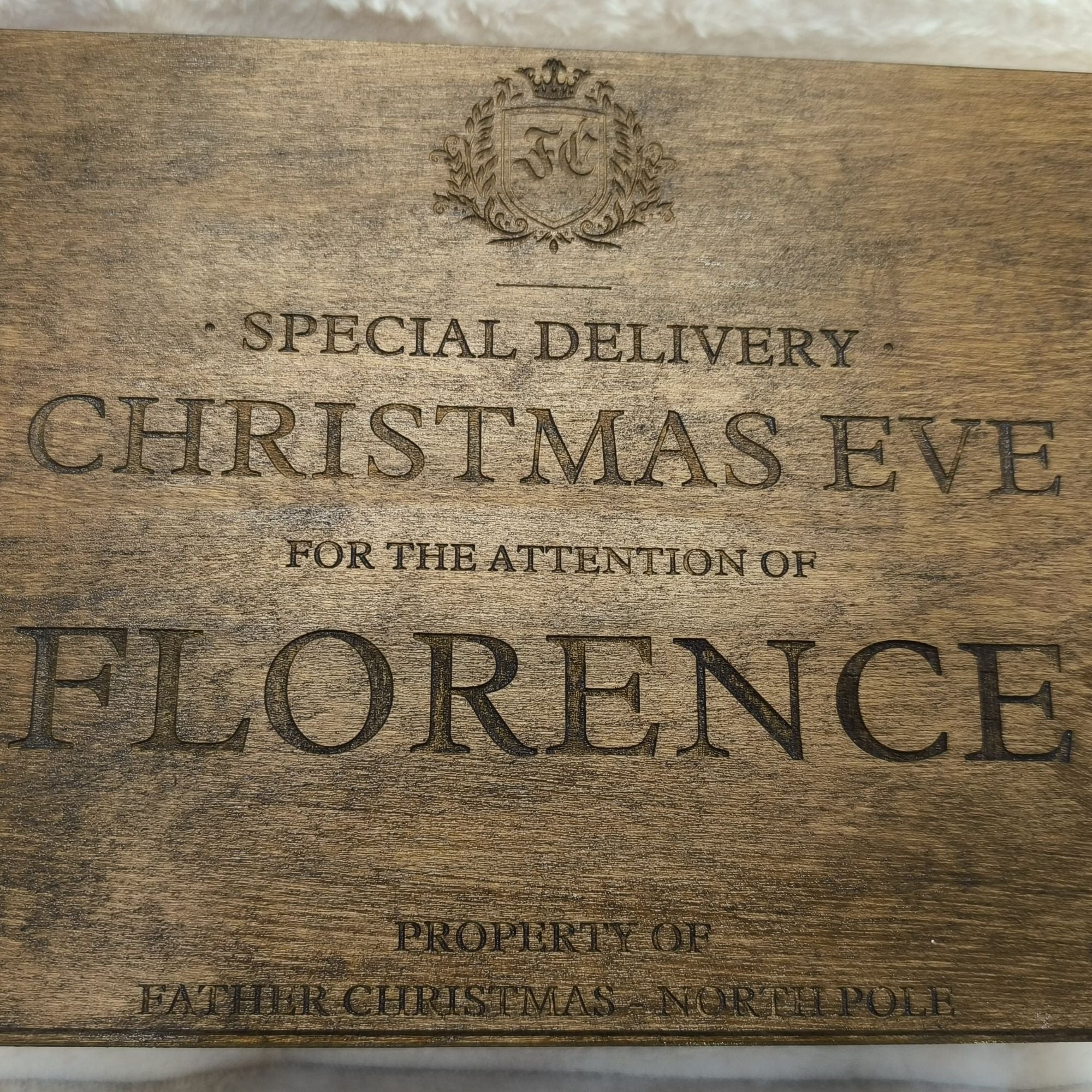 Personalised Wooden Christmas Eve Box