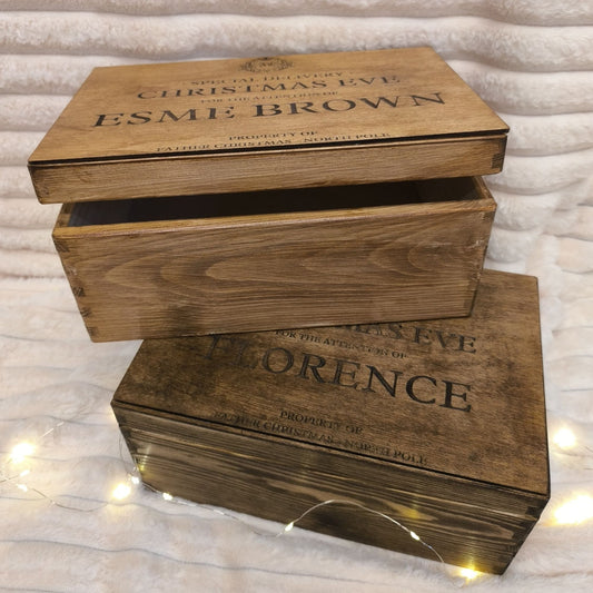 Personalised Wooden Christmas Eve Box