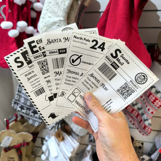 Personalised Christmail Postage Label - Unique Kids Gift Tag
