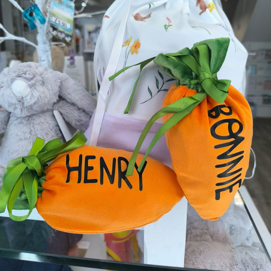 Personalised Easter Carrot Bag x1