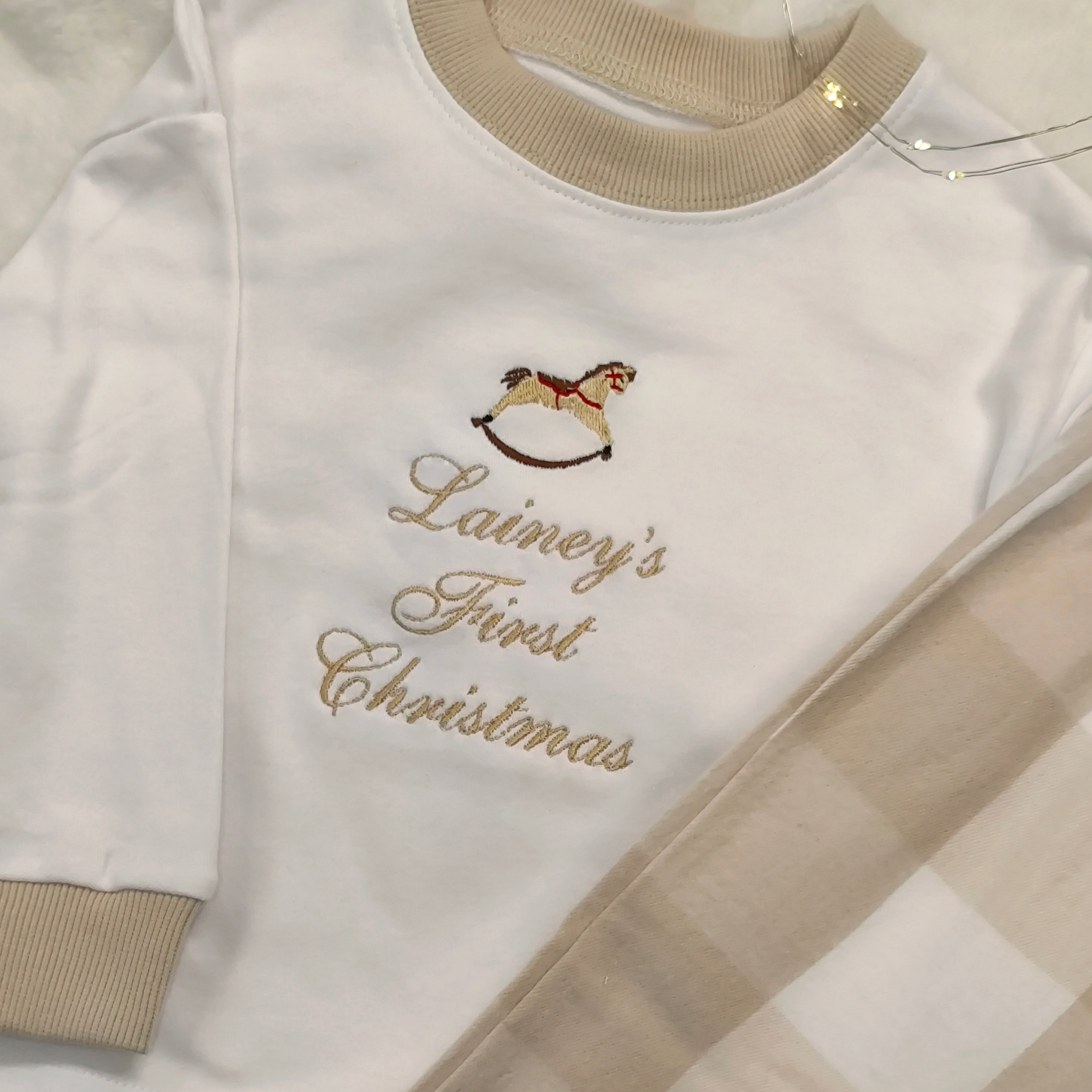 Personalised Christmas Pyjamas for Kids - Rocking Horse