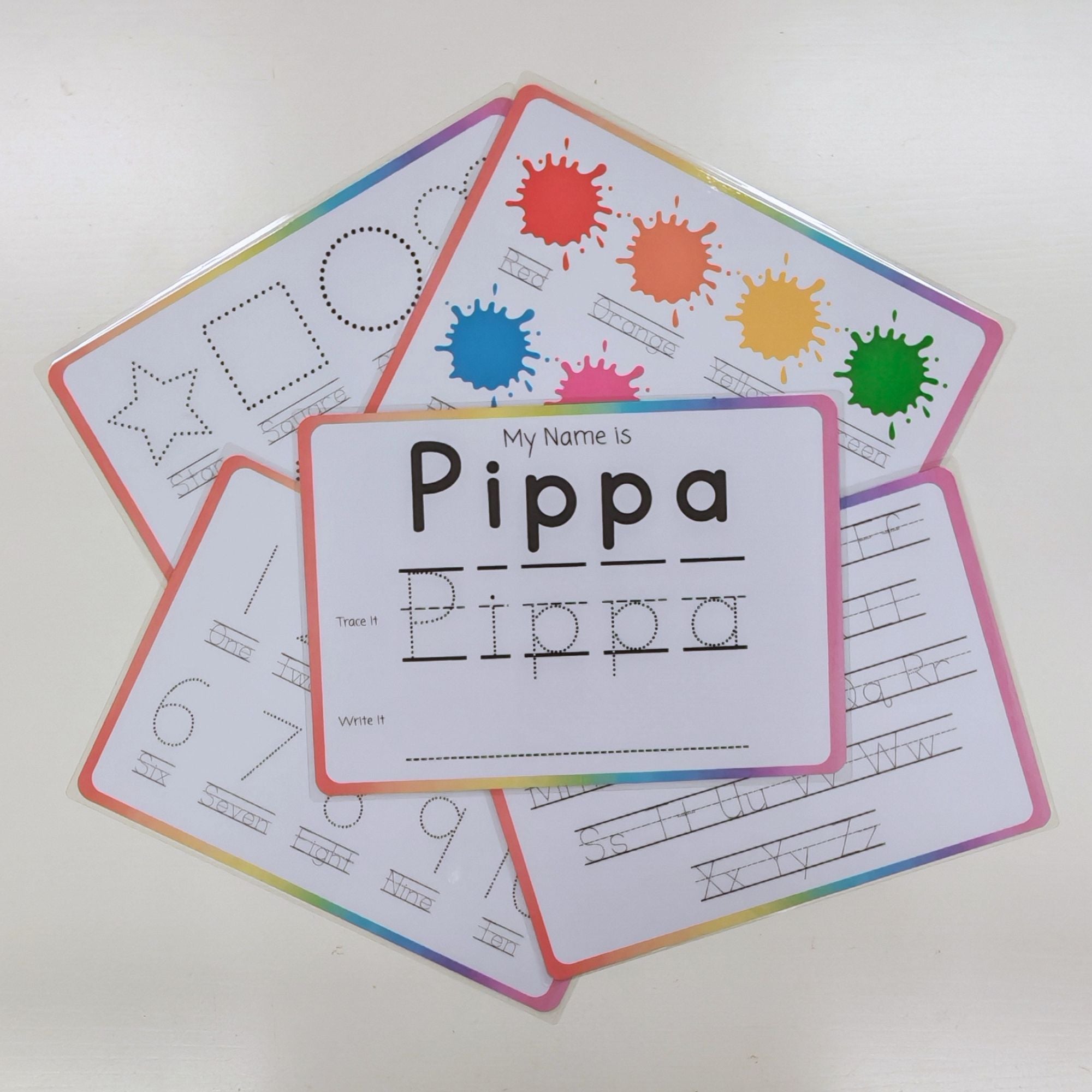 Personalised Handwriting Sheets for Kids - Nursery Tracing Practice