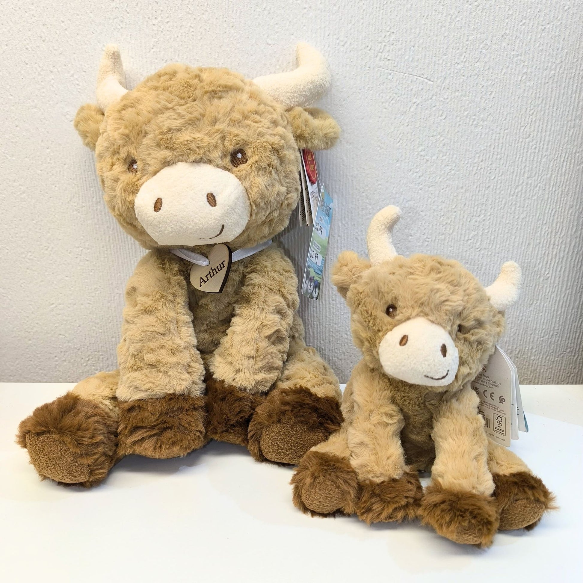 Keeleco Hamish Highland Cow Soft Toy - 15cm or 25cm - Personalised