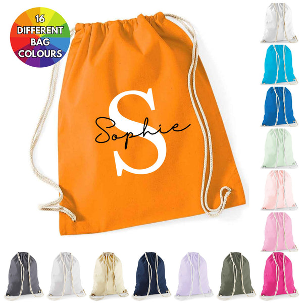 Personalised PE Bag / Drawstring Bag