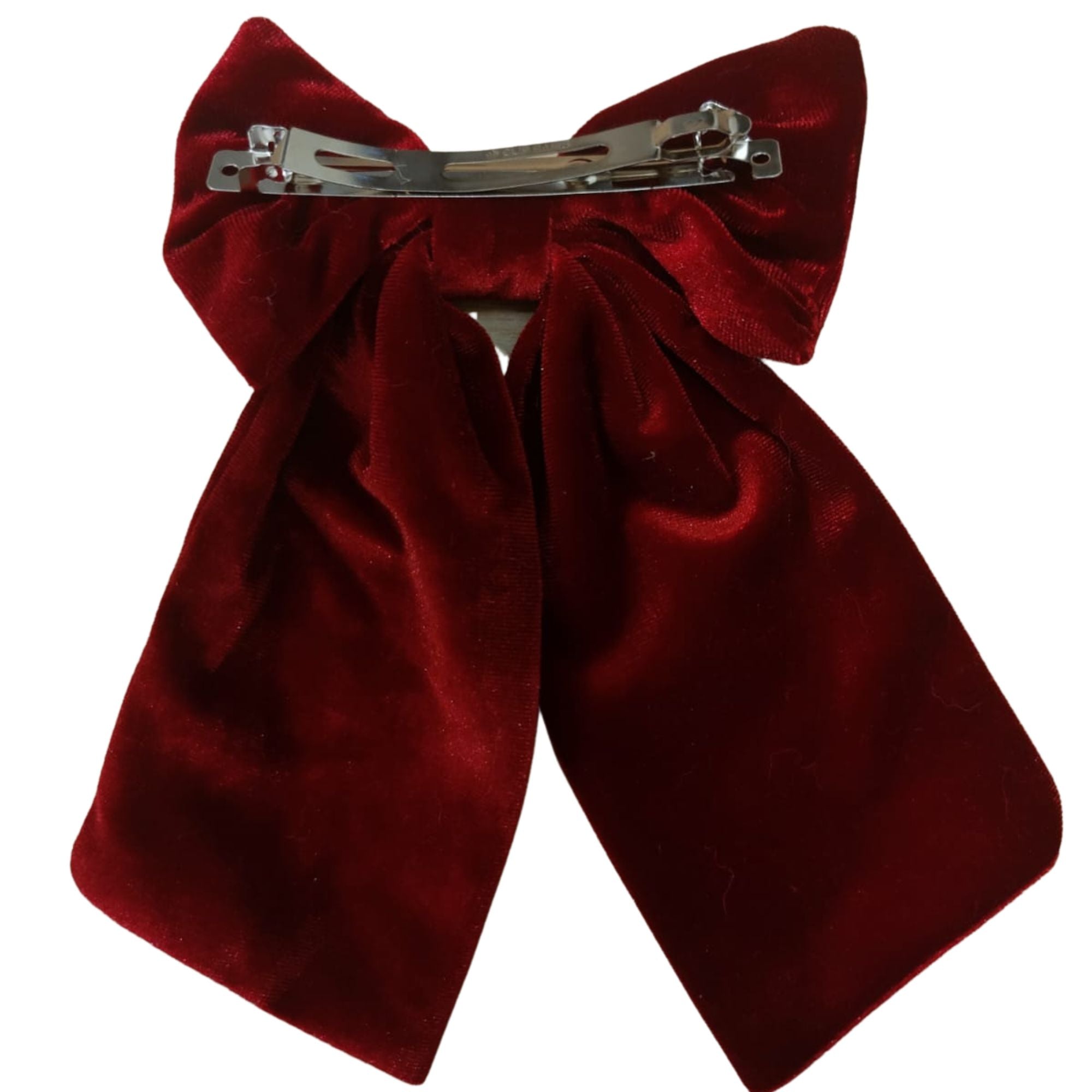Personalised Red Velvet Christmas Hair Bow