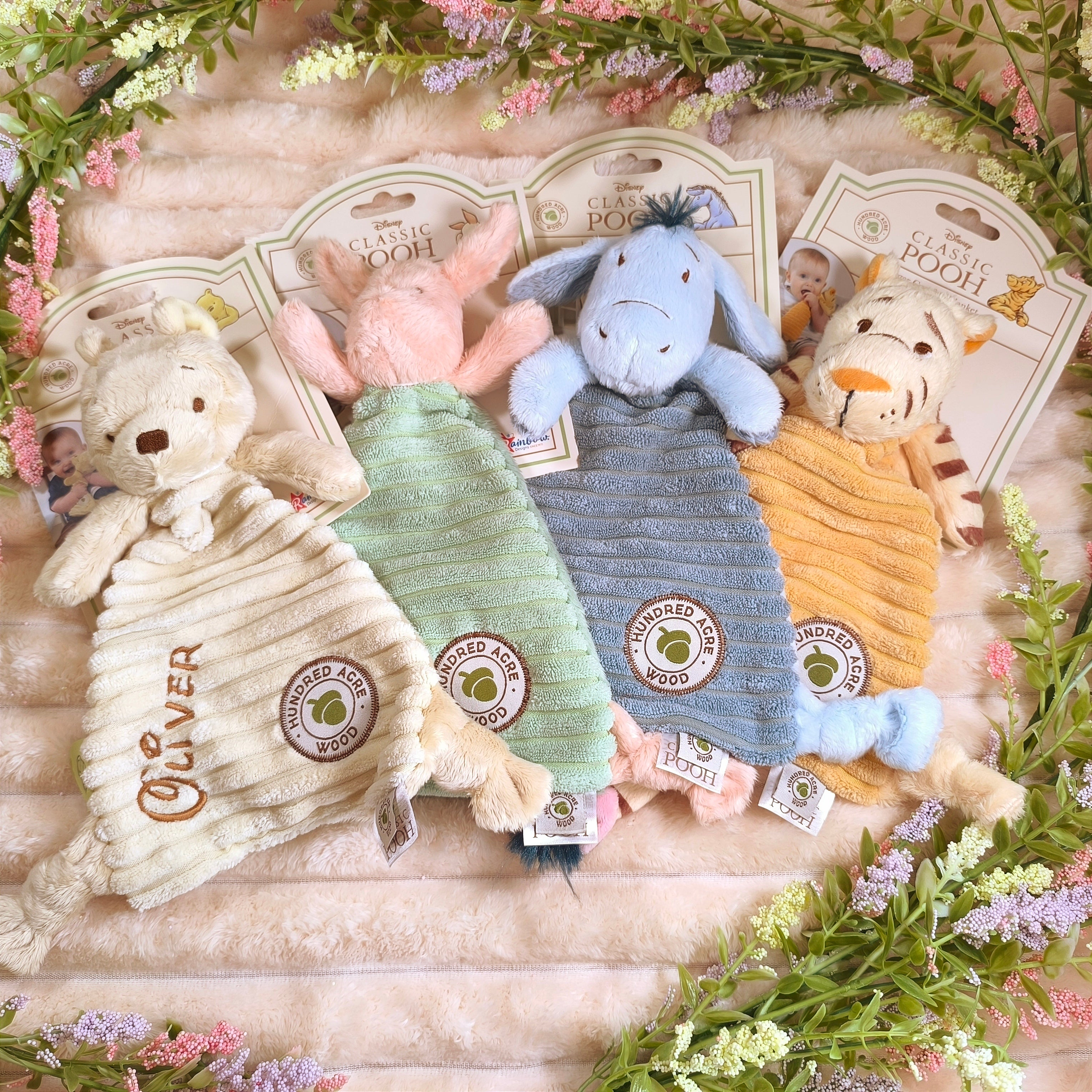 Personalised Winnie the Pooh Comforter for Baby We Three Bears