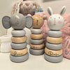 Bambino Wooden Tower Stacking Game - Bear, Elephant or Bunny