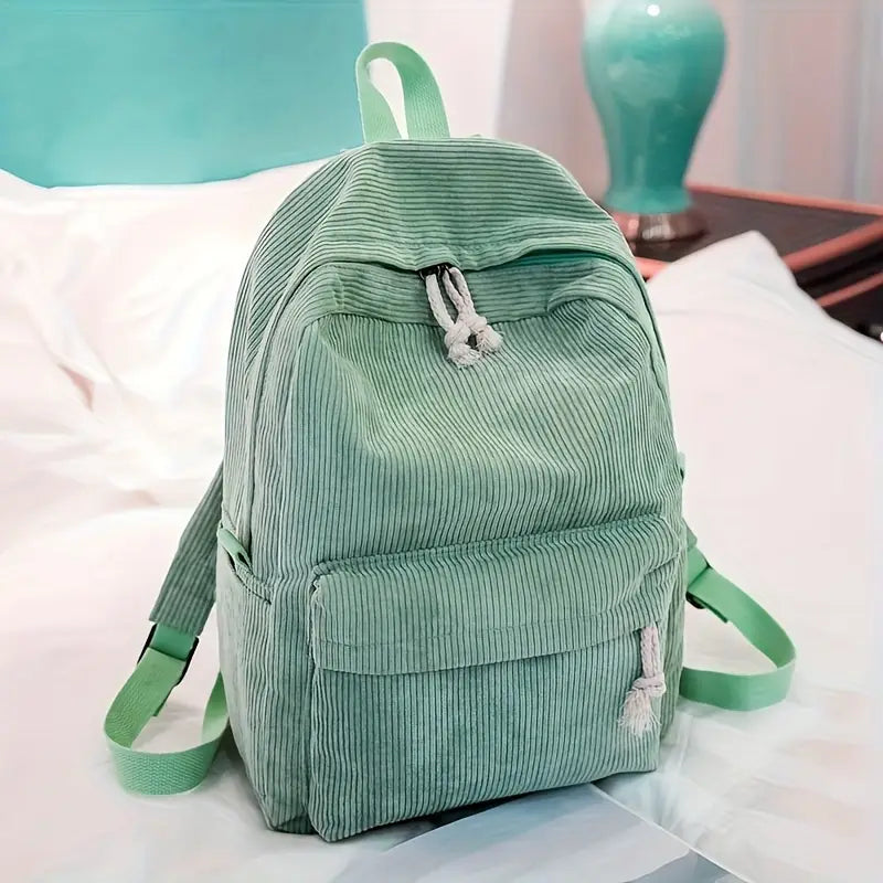 Personalised Corduroy Backpack for Kids - Embroidered Name