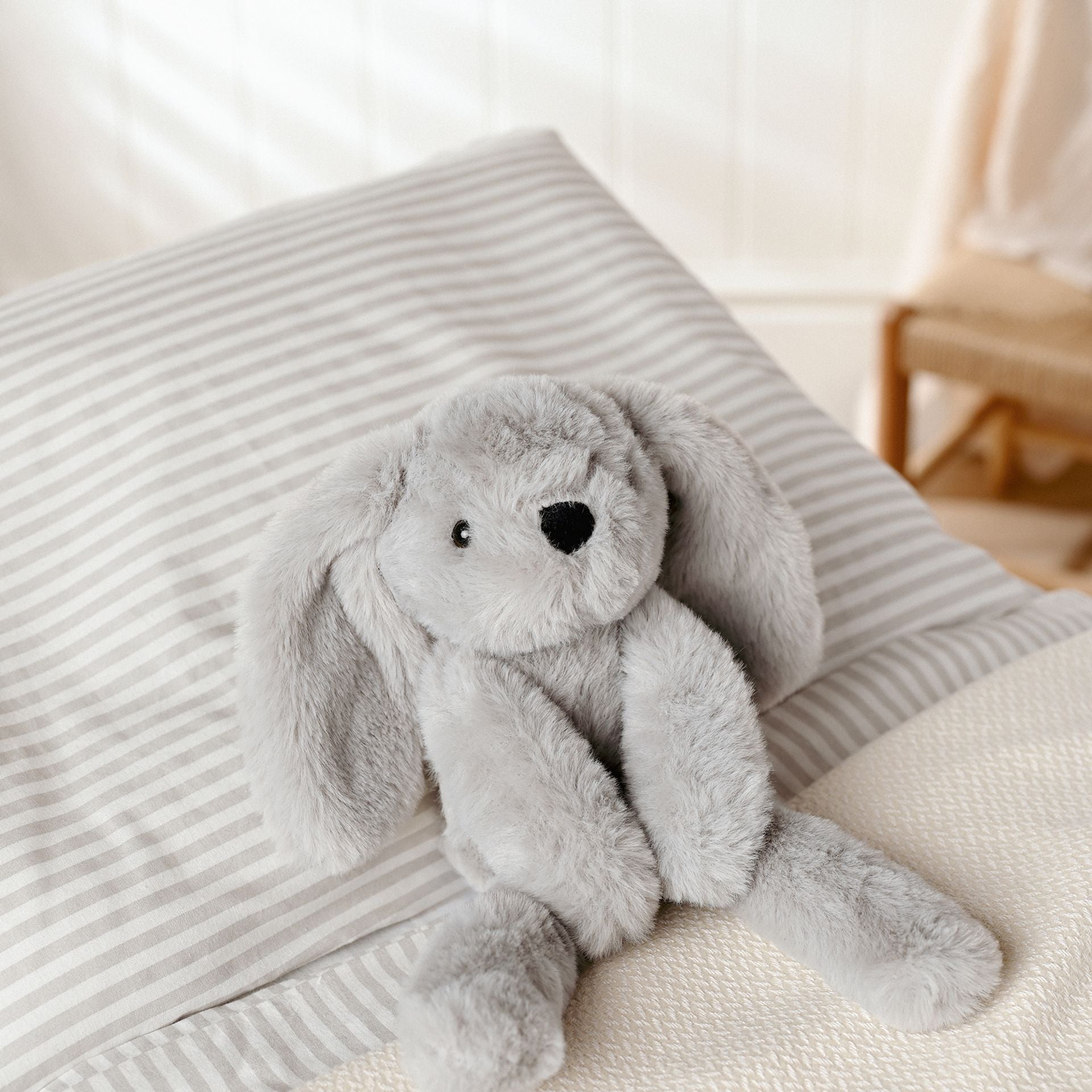 Softies - Theo The Long Leg Bunny - Grey - 35cm