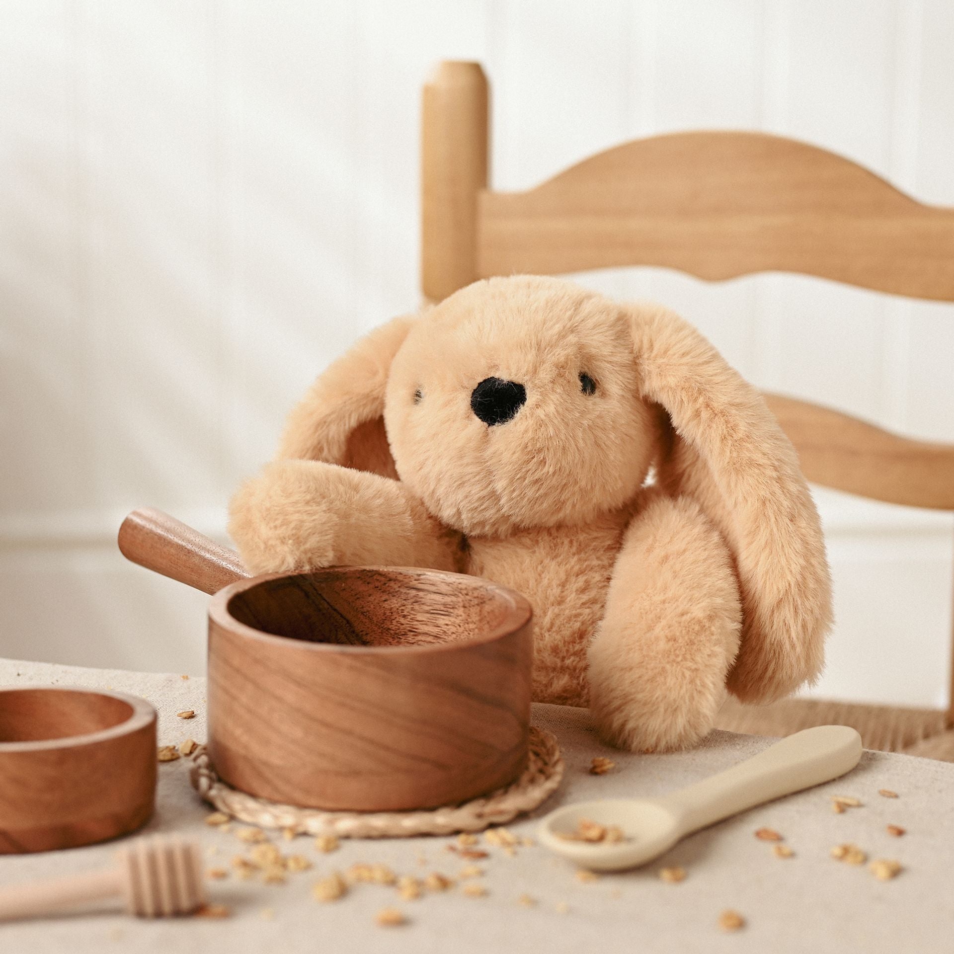 Softies - Oatey The Long Leg Bunny Soft Toy - Light Brown - 35cm