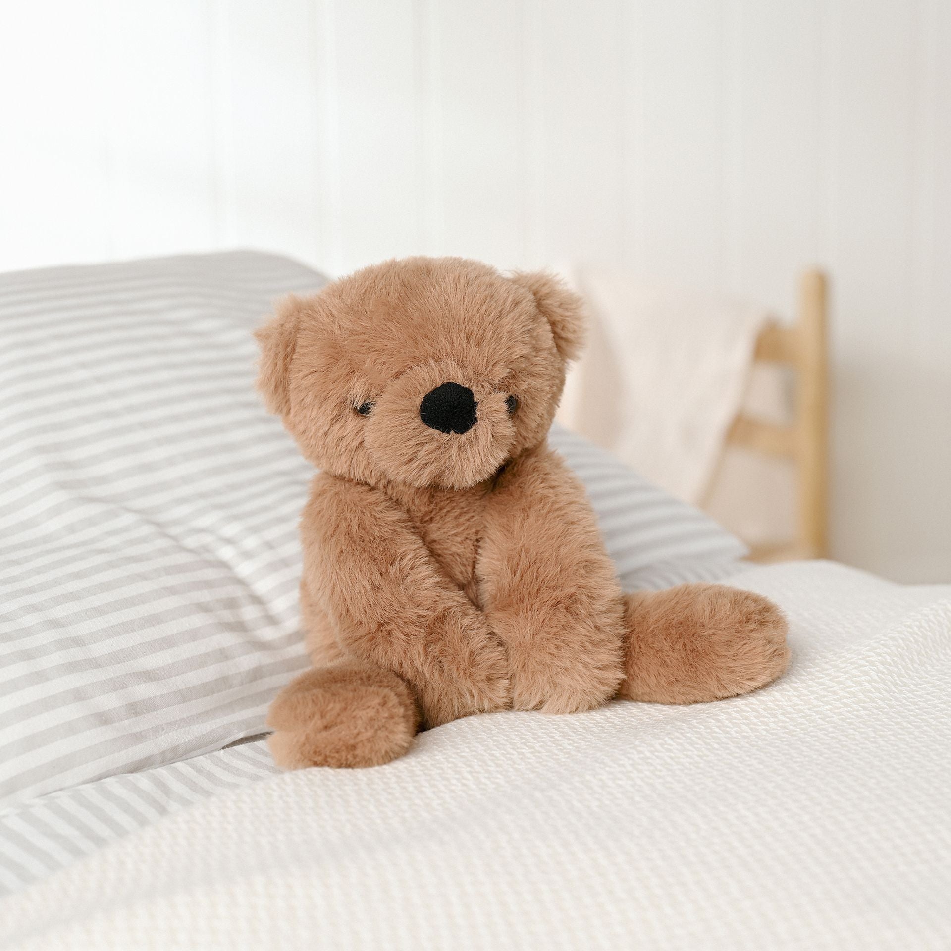 Hampton The Long Leg Teddy Bear by Softies - Dark Brown - 30cm
