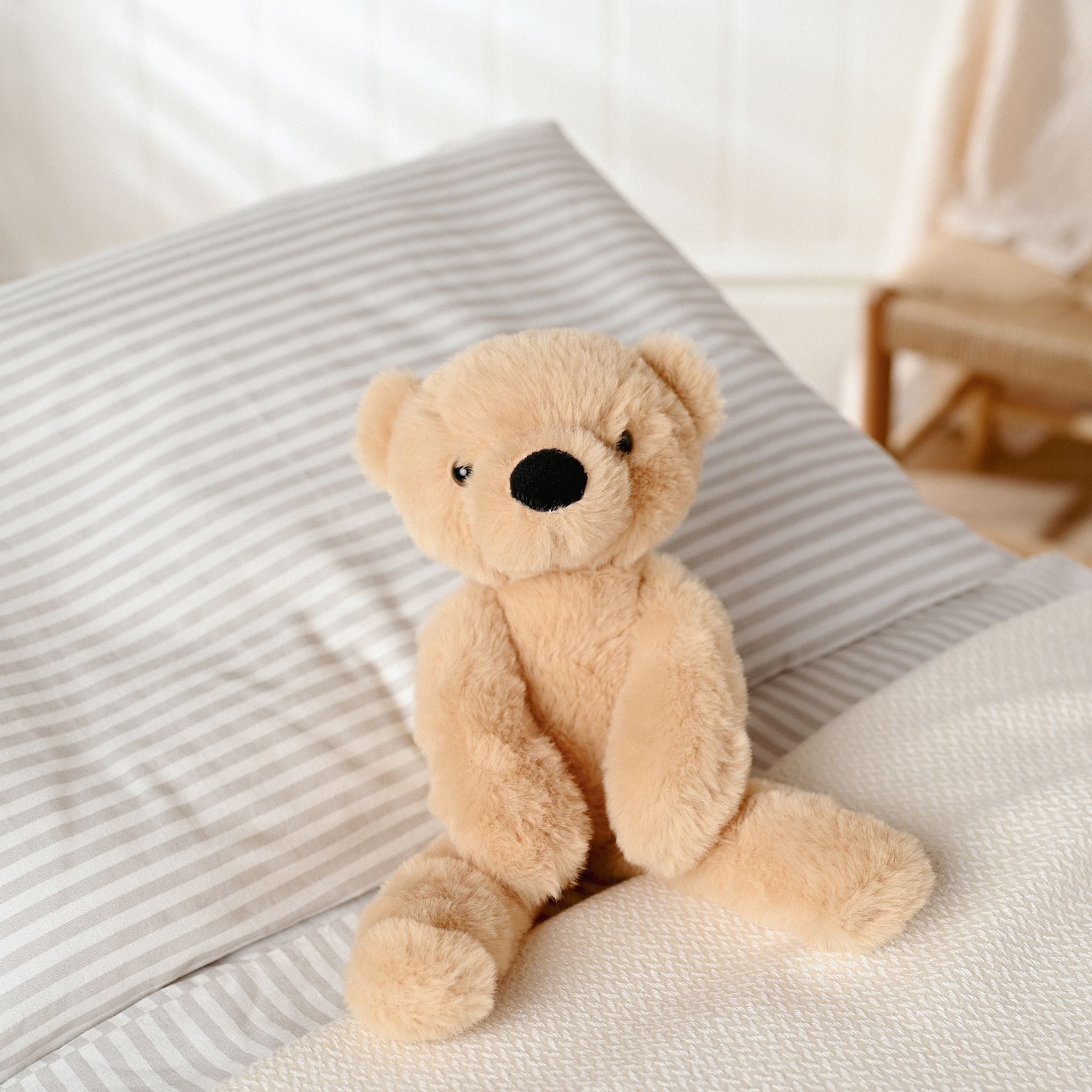 Hudson The Long Leg Teddy Bear by Softies - Light Brown - 30cm