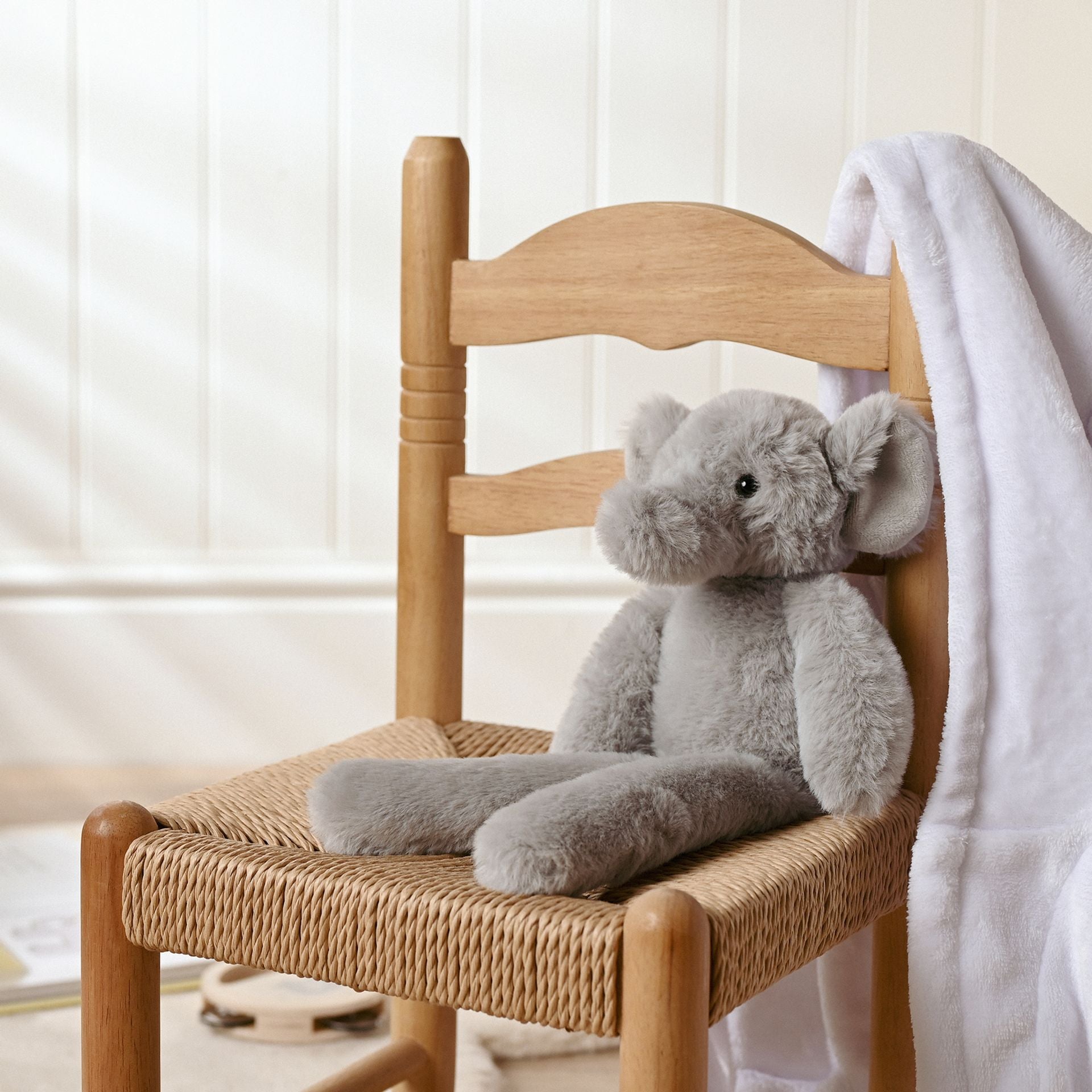 Nelly the Plush Long Leg Soft Toy by Softies - Grey - 35cm
