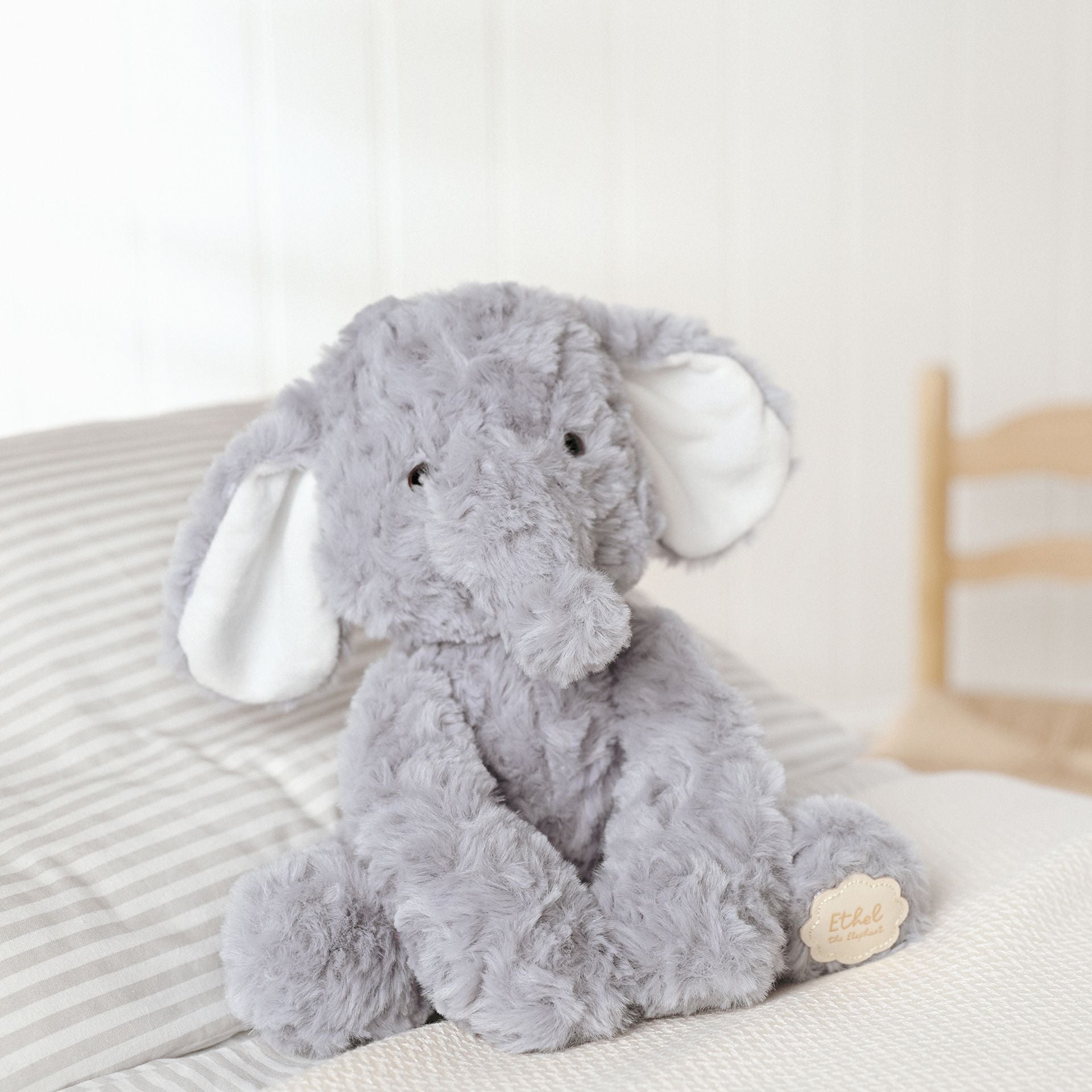 Ethel the Grey Elephant Soft Toy by Softies - 22cm