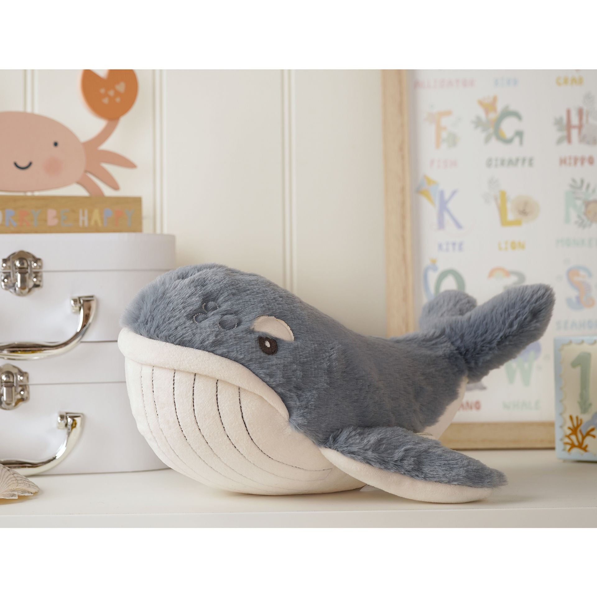 Wilfred the Blue Whale Soft Toy by Softies - 30cm