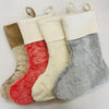 Personalise Faux Fur Christmas Stocking