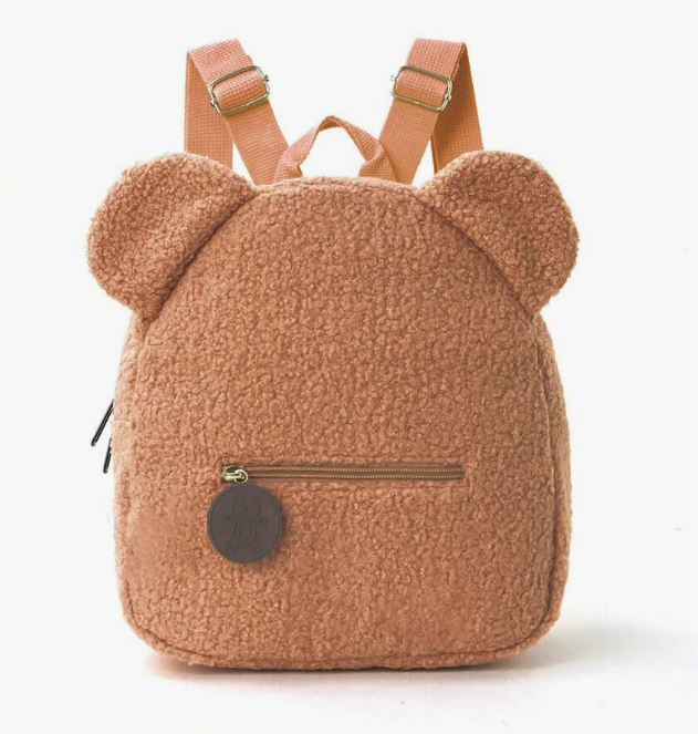 Personalised Teddy Bear Backpack – Custom Name Kids Bag