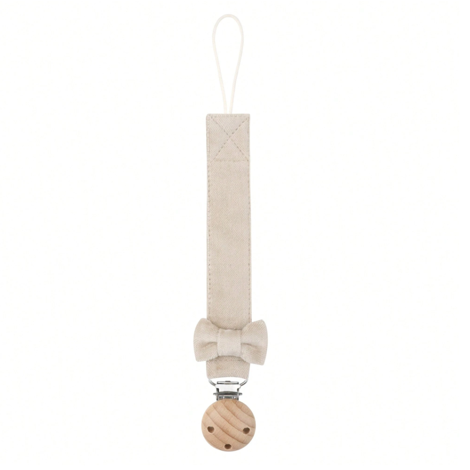 Personalised Dummy Clip - Velvet Style & Bow