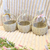 Personalised Wicker Easter Basket with Personalised Wooden Tag