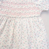 Willow & Whistle Girls Smocked Dress and Headband Set - Pink Flowers